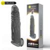 Realistic Penis Extension Cock Sleeve Reusable Silicone Penis Enlarger Delay Condoms For Adult Men Dildo Enhancer Sex Toys