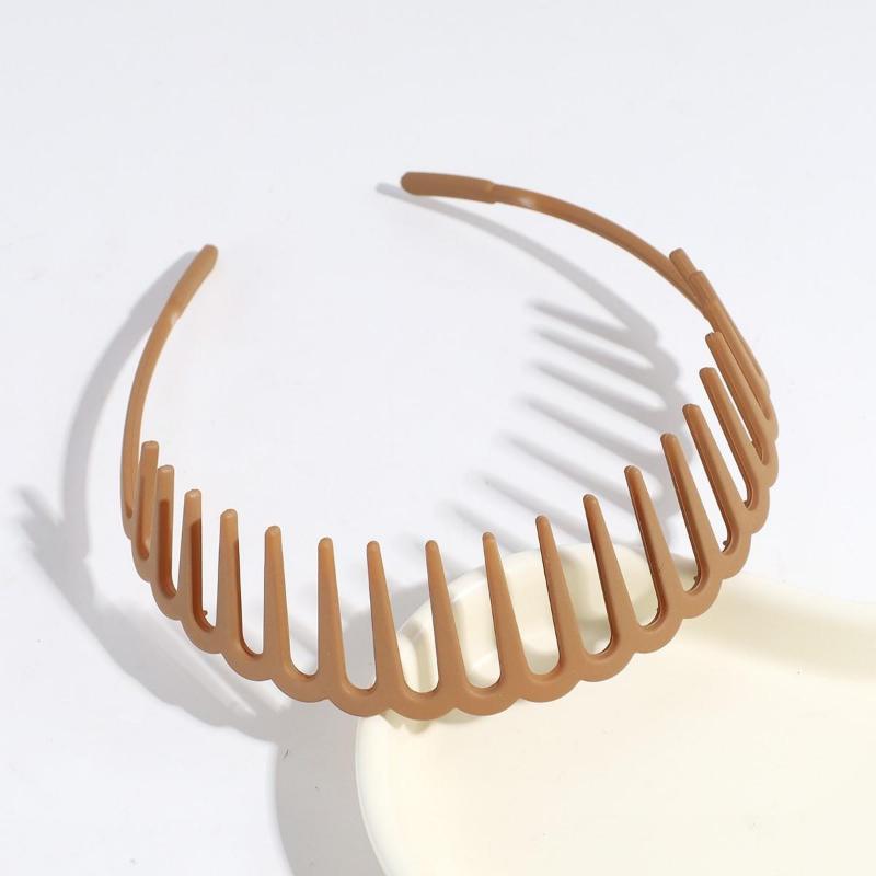 Frosted Solid Color Wide Headband Universal Headband Bangs Broken Hair Wash Face Headband Long Teeth Pressure Hair Headdress Hairpin