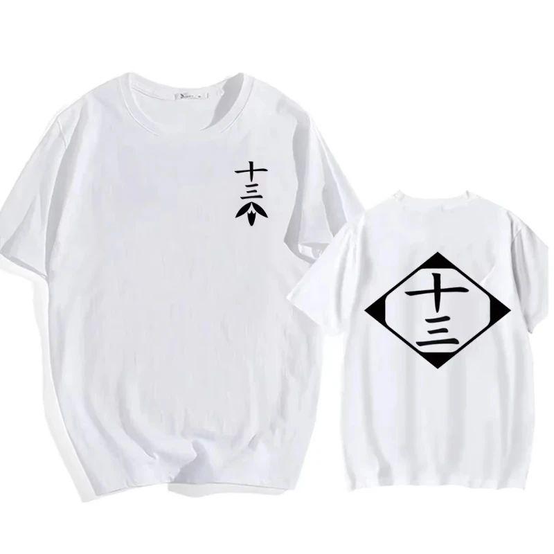 High Street Anime Cotton T-Shirt Bleach Cosplay Shirt Zaraki Kenpachi Men Women O-Neck Short Sleeve Tee Fashion Tshirt for Fans