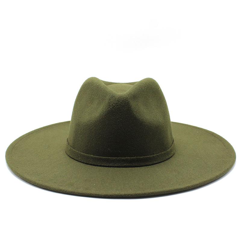 Men And Women Big Eaves Hat Fashion Bow Woolen Water Drop Top Hat British Top Hat