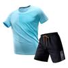 Men's 2026 Quick-Dry Sports Set: Ice Silk Short Sleeve T-Shirt & Shorts
