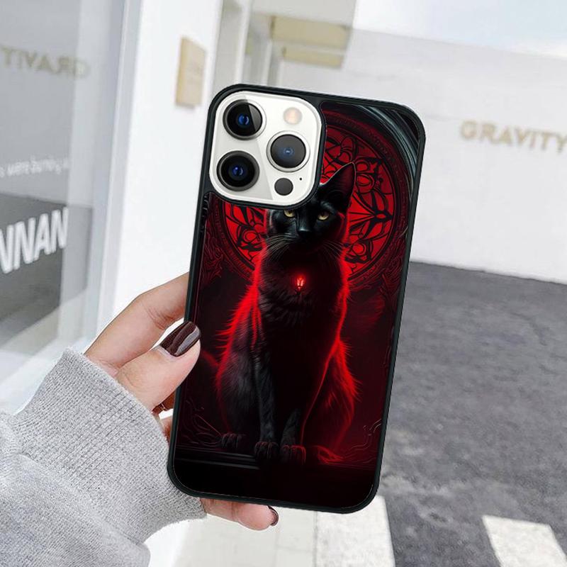 Animal Cartoon Halloween Cat Phone Case For iPhone 17 Air 15 16 Cover  11 13 14 Pro Max 12 Plus Max Fundas