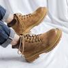 Martin boots 2025 spring and autumn new platform men's big head British style short boots medium help rhubarb boots 6516-R