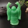 Glowing Man-made Jade Stone Chinese Maitreya Buddha Statue Sculpture For Home Garden Decoration Laughing Buddha Statues Figurine