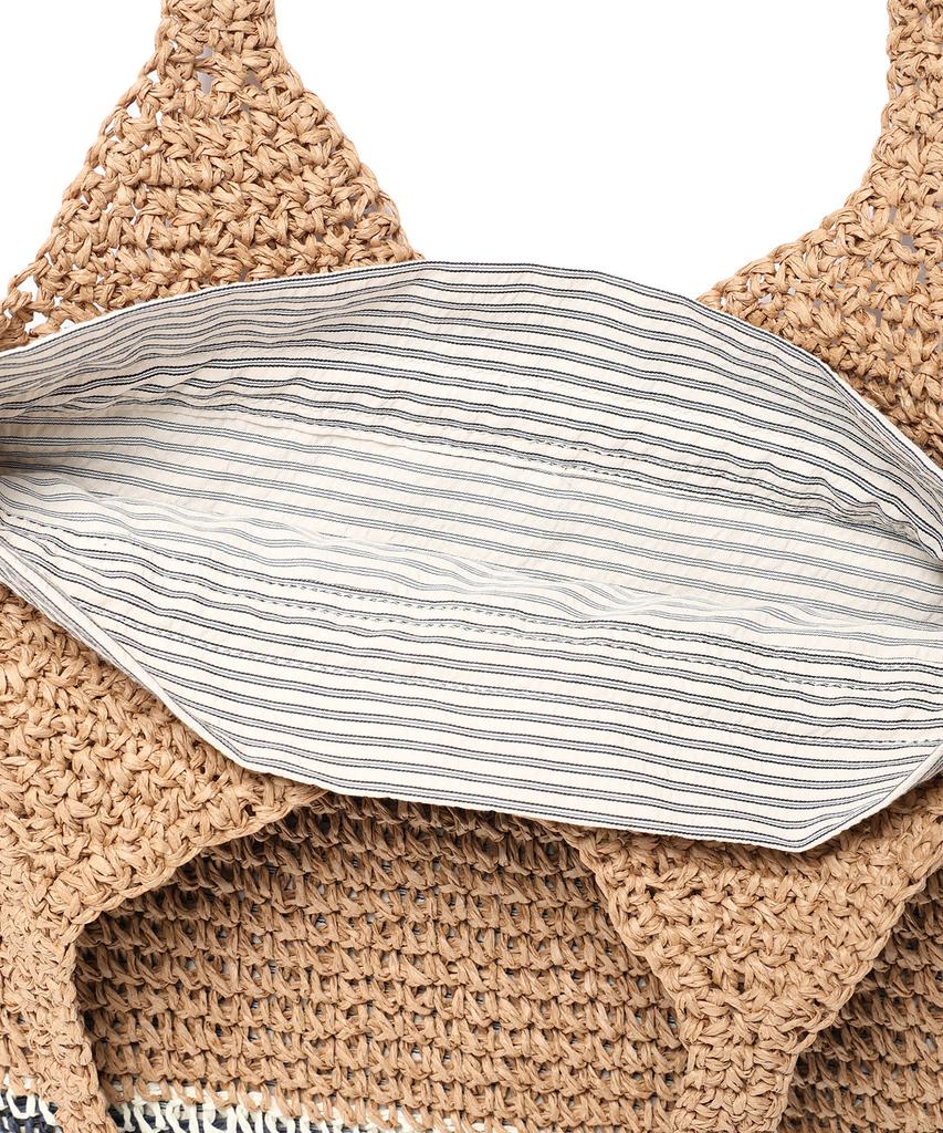 Wacky Willy Women'S Rattan Tote Bag Beige