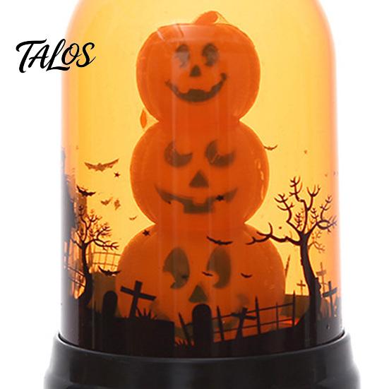 Halloween Party Props Pumpkin Lantern, Battery Operated LED Light, with Hanging Buckle, Lantern Durable Plastic Lighting, for And Desktop Ornament