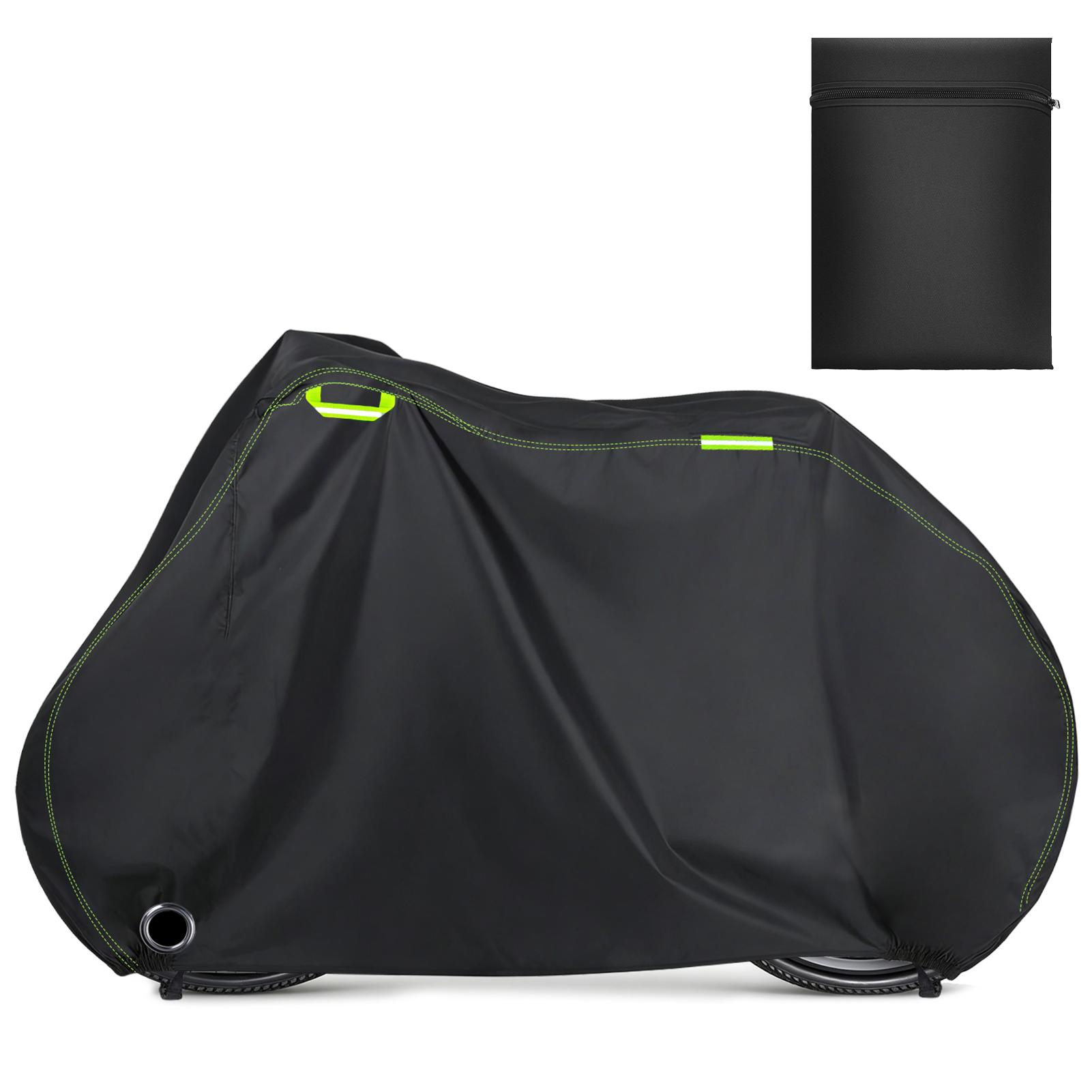 

Bike Cover 210D Waterproof Bicycle Protector Anti-UV Rain Snow Dust All Weather Protective with Lock Hole and Storage Bag S 200x110x70cm чёрный