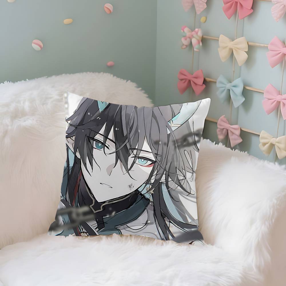 Dan Heng Imbibitor Lunae Case Plush Fabric Soft Pillowcase Double Sided Print Cushion Cover Household Gifts