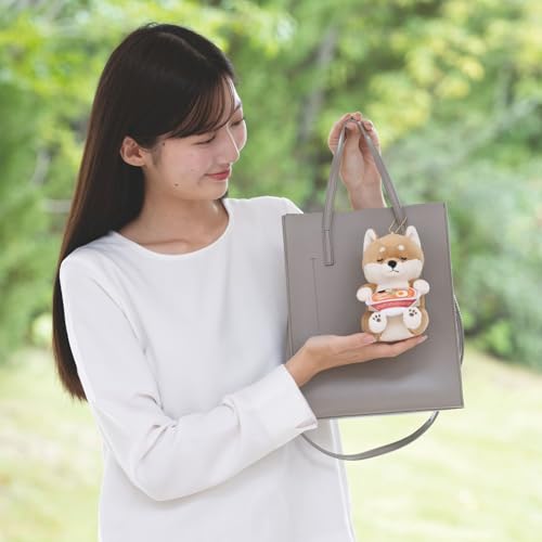 Livheart Food Mascot Charm Premium Sleepy Animals Ramen (Total Length: Approx. 13cm) Shiba Inu Kotaro Cute Mascot 47301-03