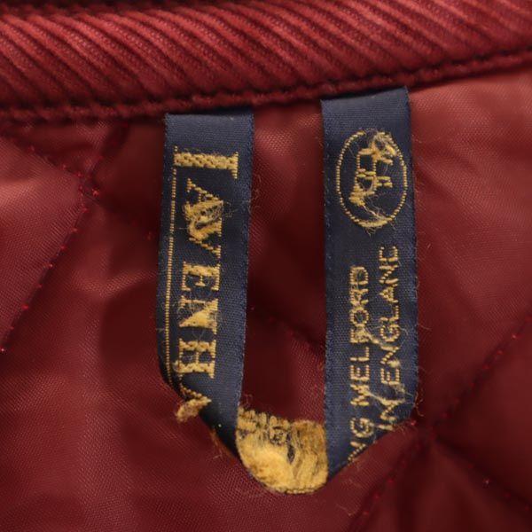 LAVENHAM Linen Blend Quilted jacket 36 Red Women Used