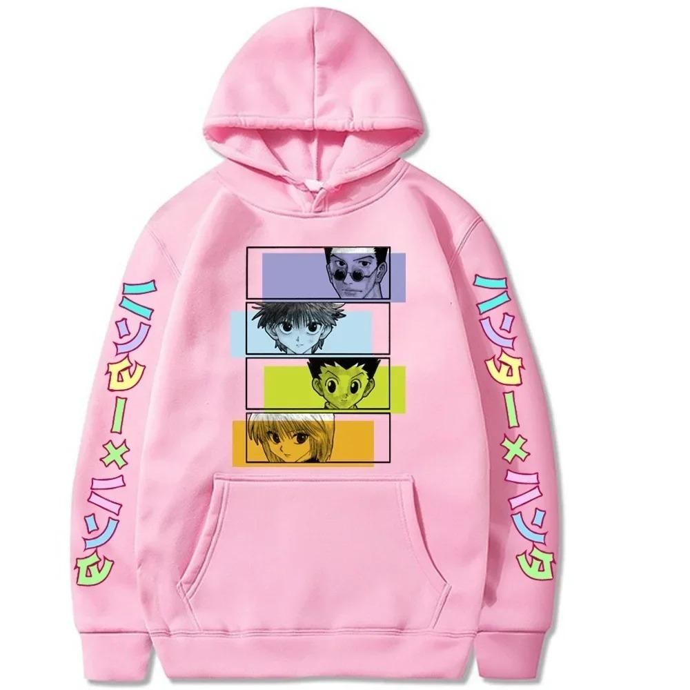 Hunter X Hunter Graphic Print Hoodies Men Hisoka Sweatshirt Tracksuit Streetwear Anime Harajuku Casual Clothes