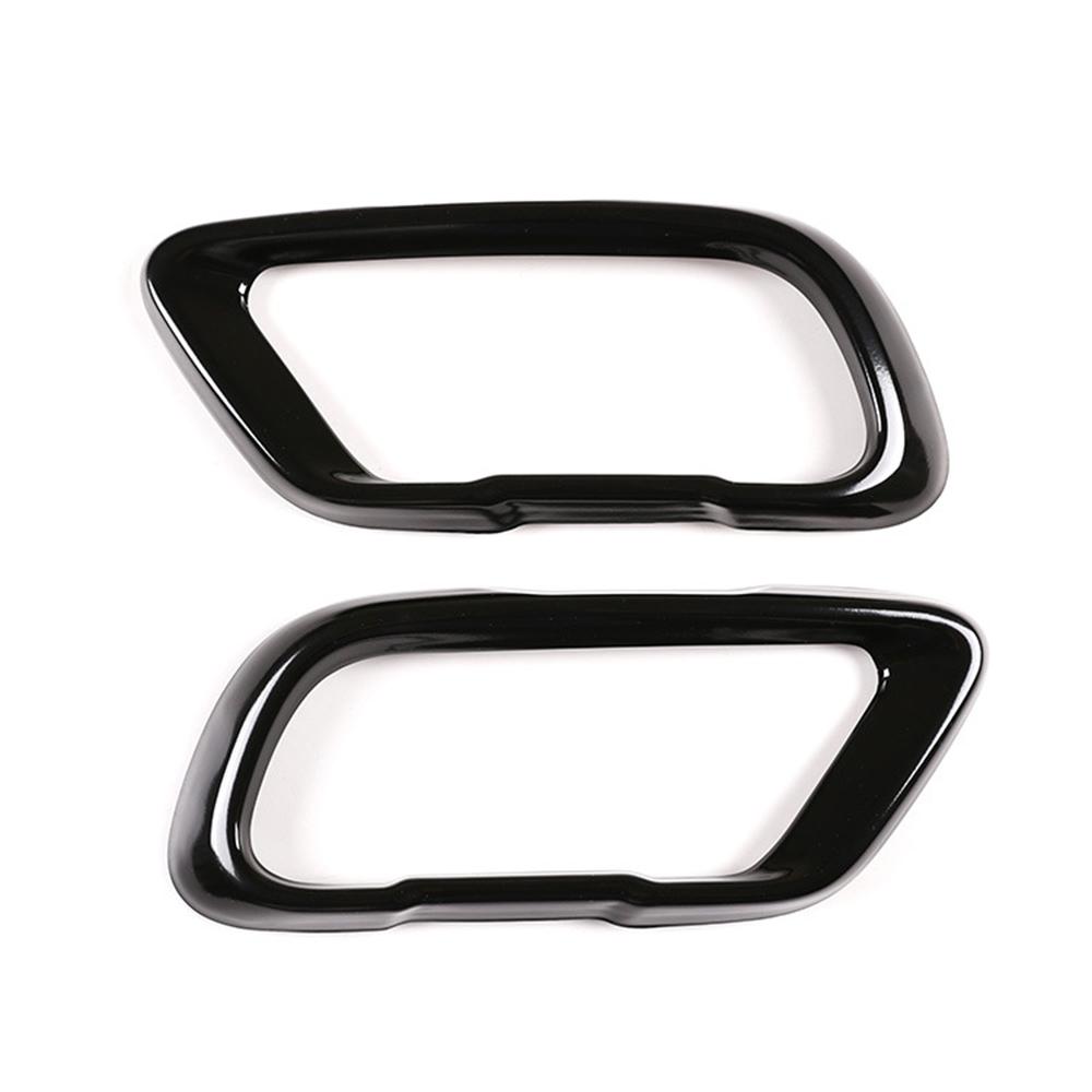 

2Pcs Black / Silver For BMW M Sport X5 G05 X6 G06 X7 G07 2019-2022 Tail Muffler Exhaust Pipe Output Cover Trim Car Accessories
