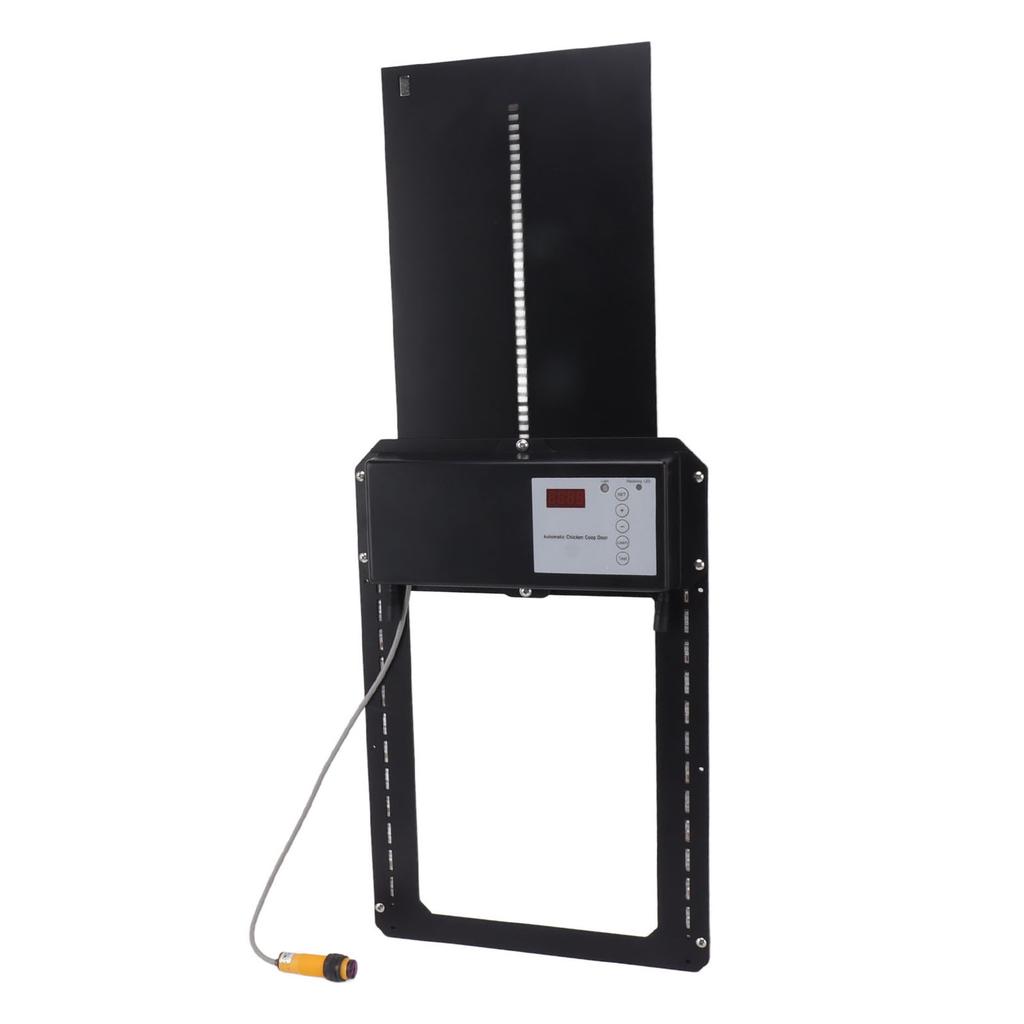 Light Sense Chicken House Door LED Panel IP44 3 In 1 Infrared Anti Clip Automatic Chicken Coop Door