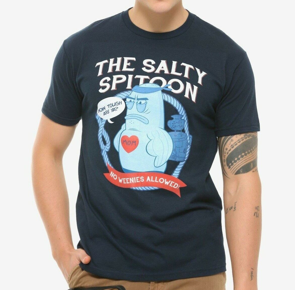 26 Nickelodeon SpongeBob SquarePants The Salty Spitoon T-Shirt New Unisex T-Shirt XXXL