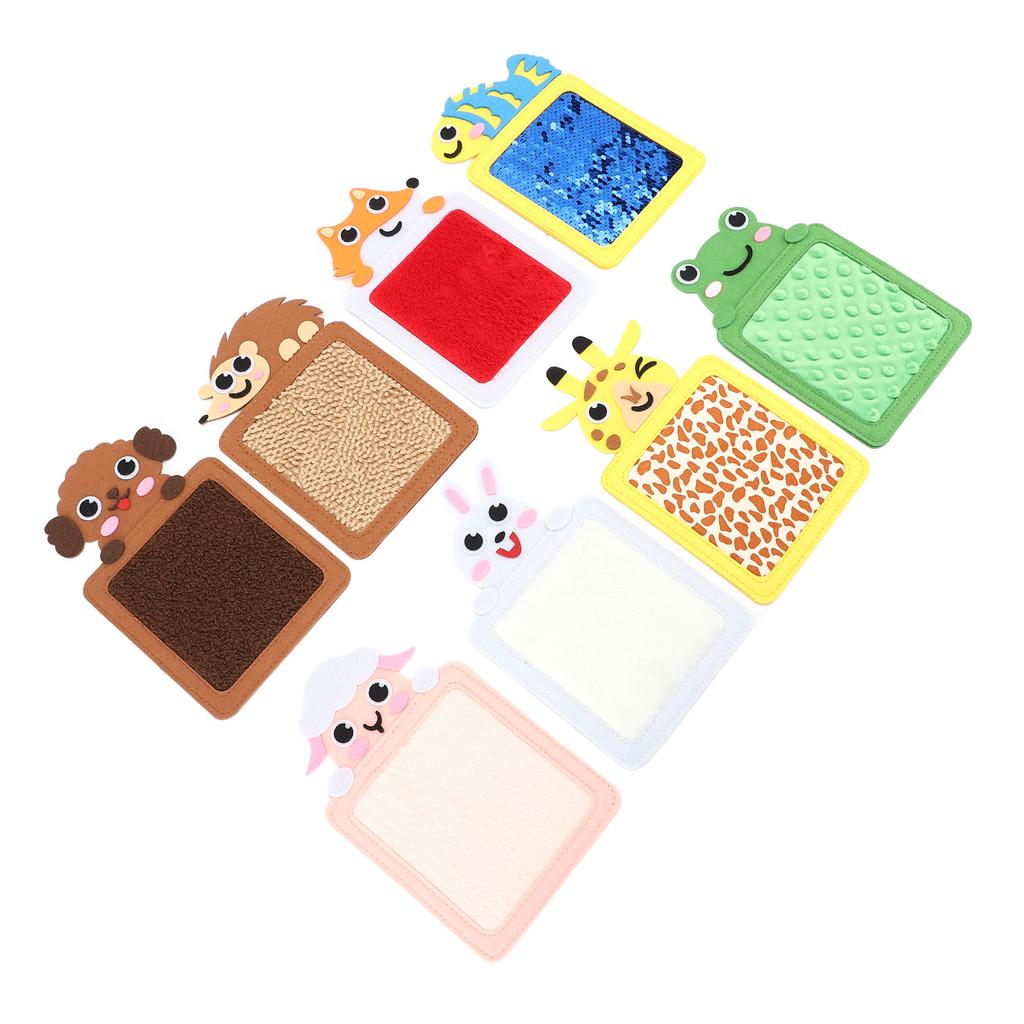 8pcs Sensory Mats Sensory Activity Mats Tactile Wall Panel Assorted Textured Floor Tiles Interactive Toy for Children