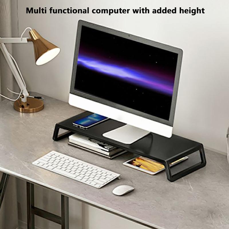 Computer Monitor Rising Holder With Usb Hub Pc Screen Stand Bracket With Phone Holder Desktop Keyboard Mouse Storage Organizers