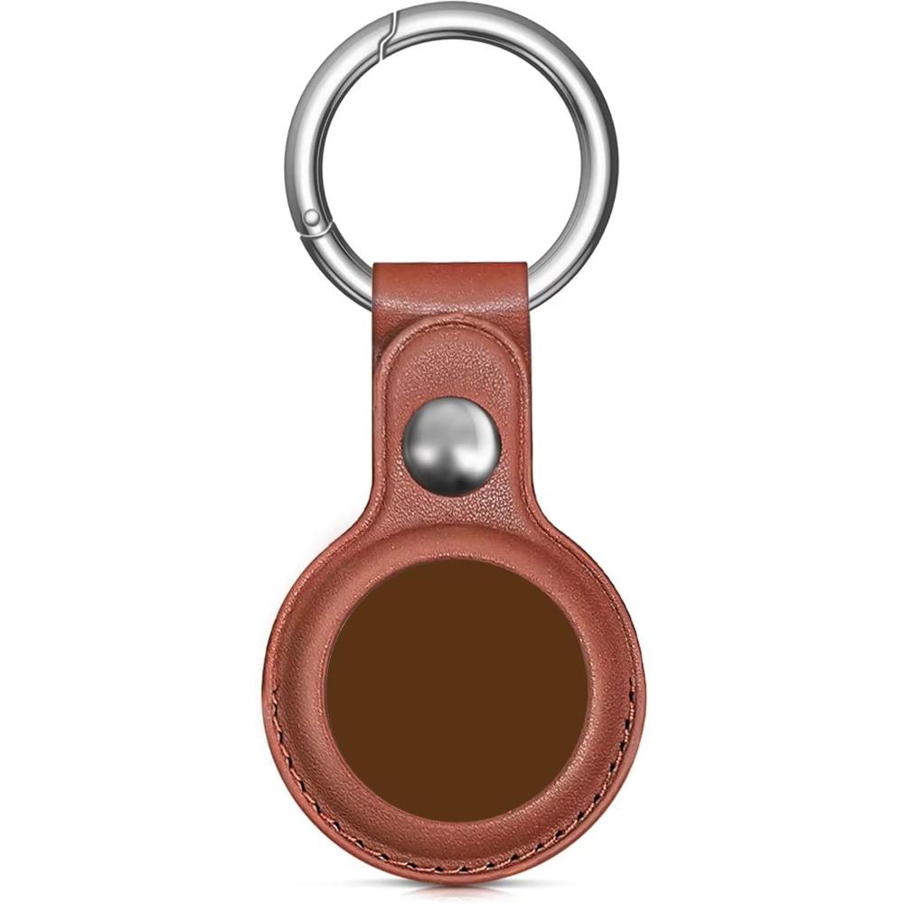 Für Apple Airtags Schlüsselanhänger Hülle Abdeckung Wasserdichter Schlüsselanhänger Ring PU Anti-Lost Gepäckanhänger Zubehör Schlüssel für Airtag Stoßstange Schale