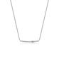 Reve Rv-Oval Cut W.Ston Round Bar Necklace