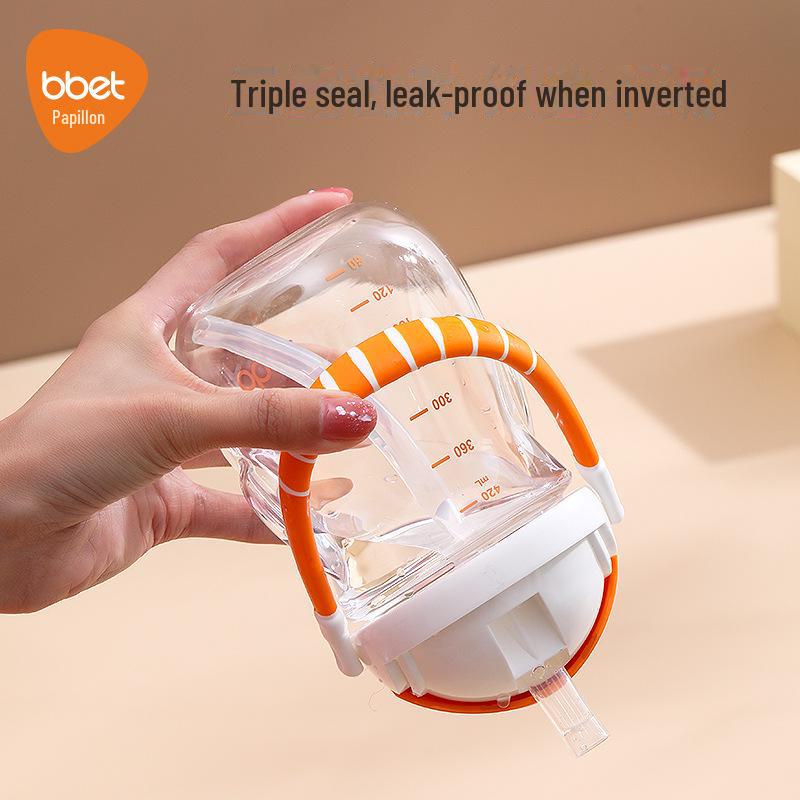 Kubek ze słomką Tygrys z tworzywa Tritan dla dzieci - Duża pojemność, Uroczy design