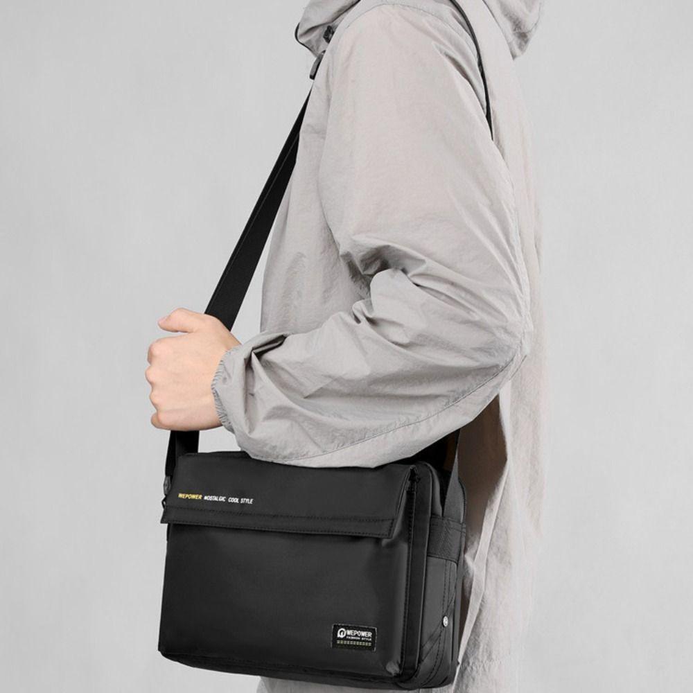 Large Capacity Men's Shoulder Bag Single Shoulder Nylon Crossbody Bag Man Messenger Bag  Outdoor