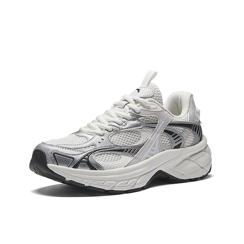 Anta At2002 Retro Sports Low-Top Casual Running Shoes Women Sneaker Silver 922445502-1