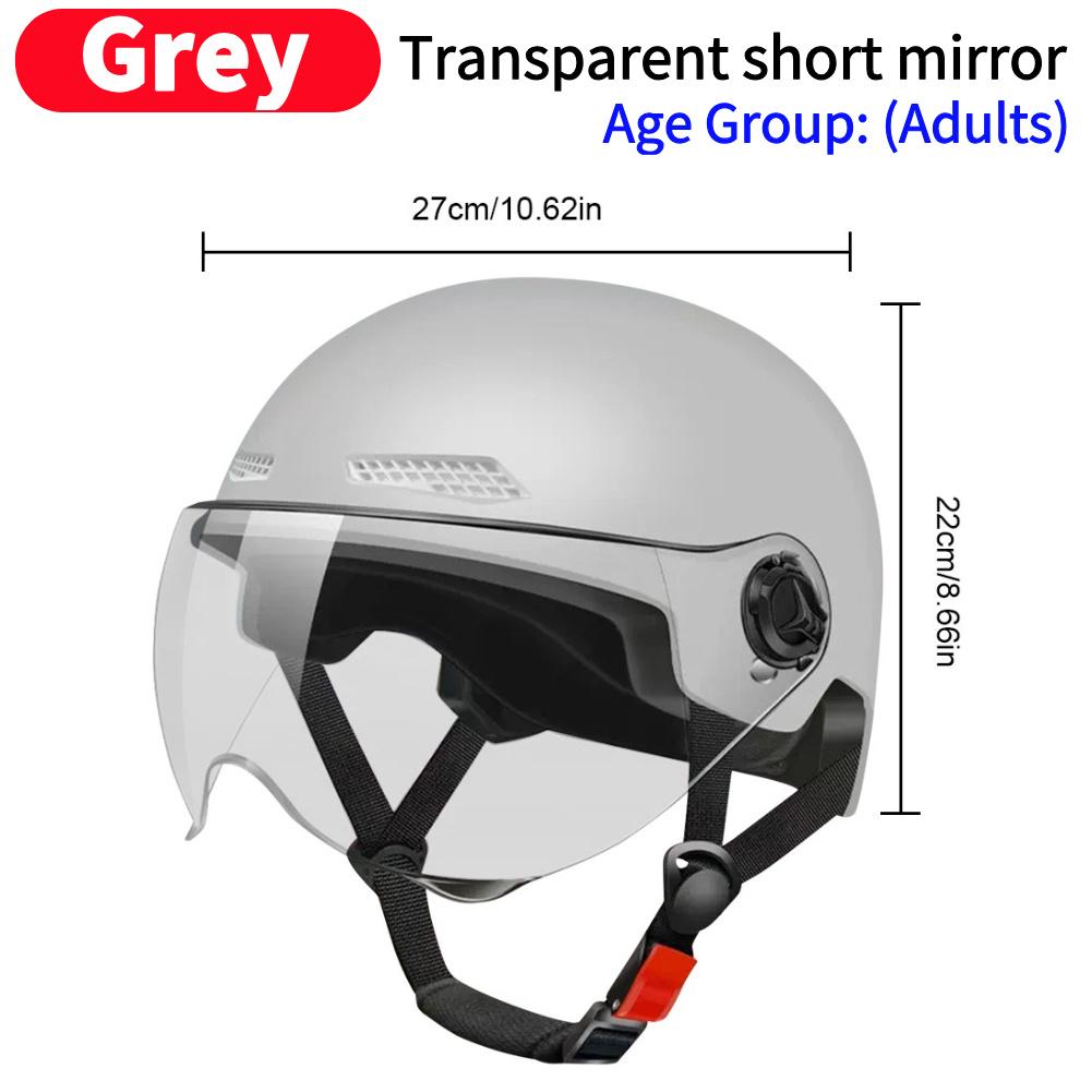 Electric Bike Helmet Lightweight Bicycle Helmet Adjustable Scooter Helmet Breathable Detachable Lining for Summer