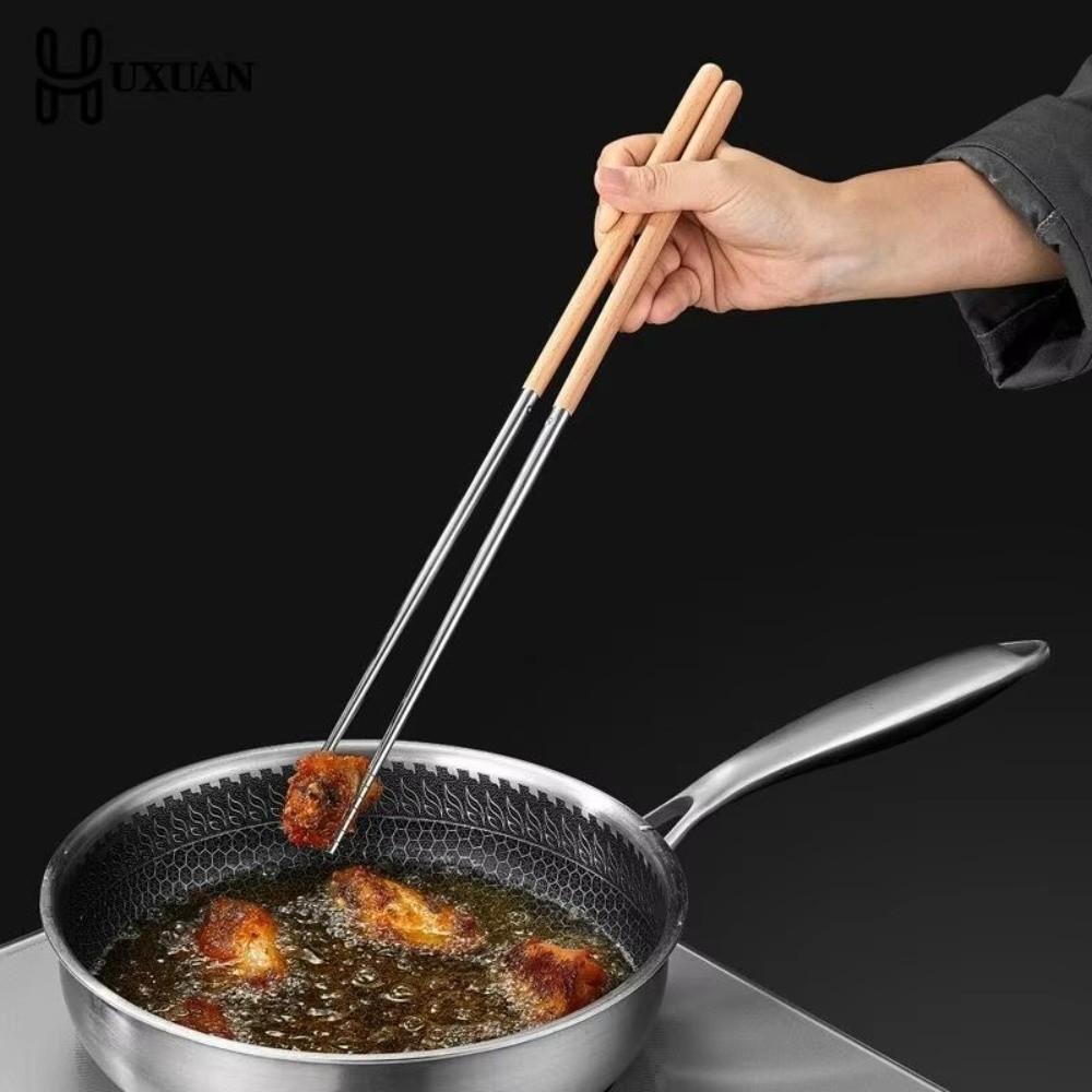 316 Stainless Steel Chinese Chopsticks Heat Resistant Metal Chopstick  Kitchen Tools