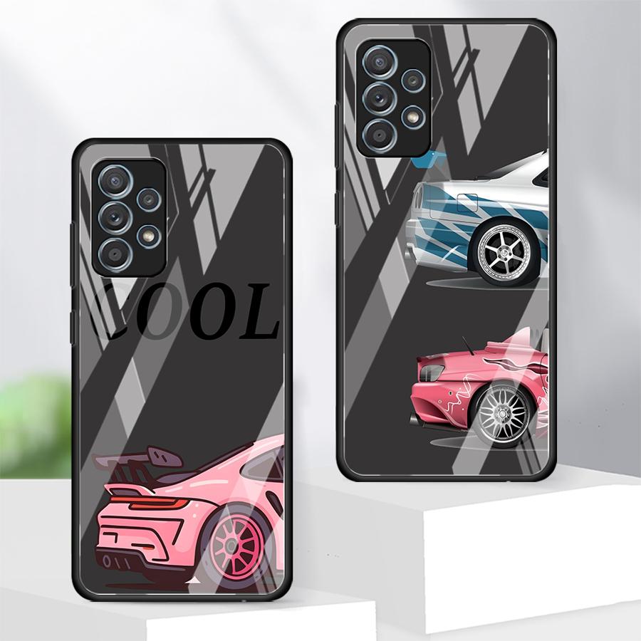 Case for Samsung Galaxy A56 A35 A25 A51 A52 A73 A34 A15 A50 A16 A02 A14 A30 A21 A06 A36 A71 A13 A20 A12 A10 Phone Cover Cool Car