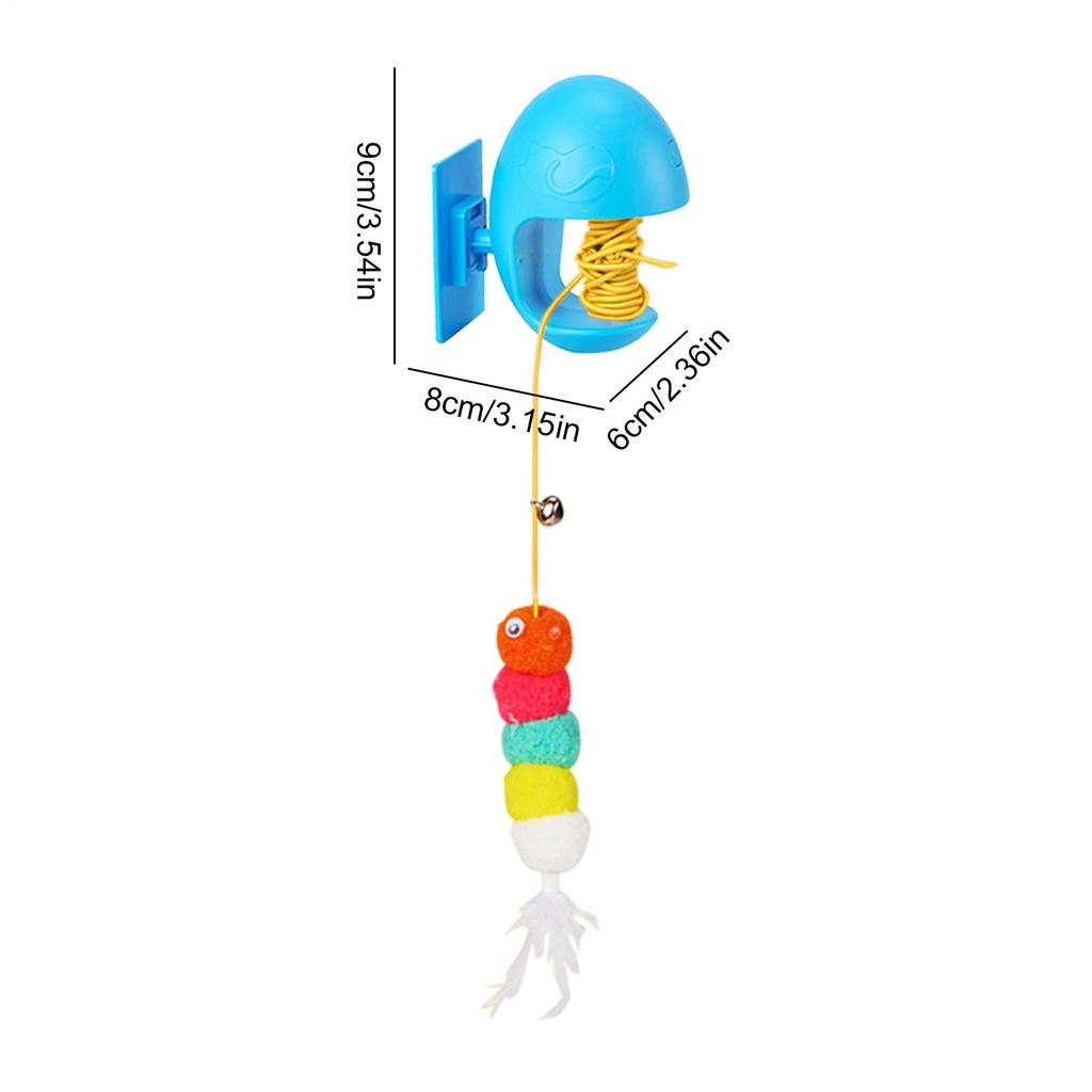 Cat Toy Rope Animals Electric Teaser With Sound Auto-Retract Rope Smart Toy For Kitten For Bedroom Study Room Cabinet Wall Door