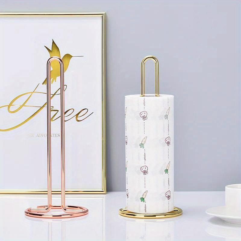 Kitchen Roll Paper Towel Holder Bathroom Tissue Stand Dining Table Vertical Napkins Rack Kitchen Storage Shelf