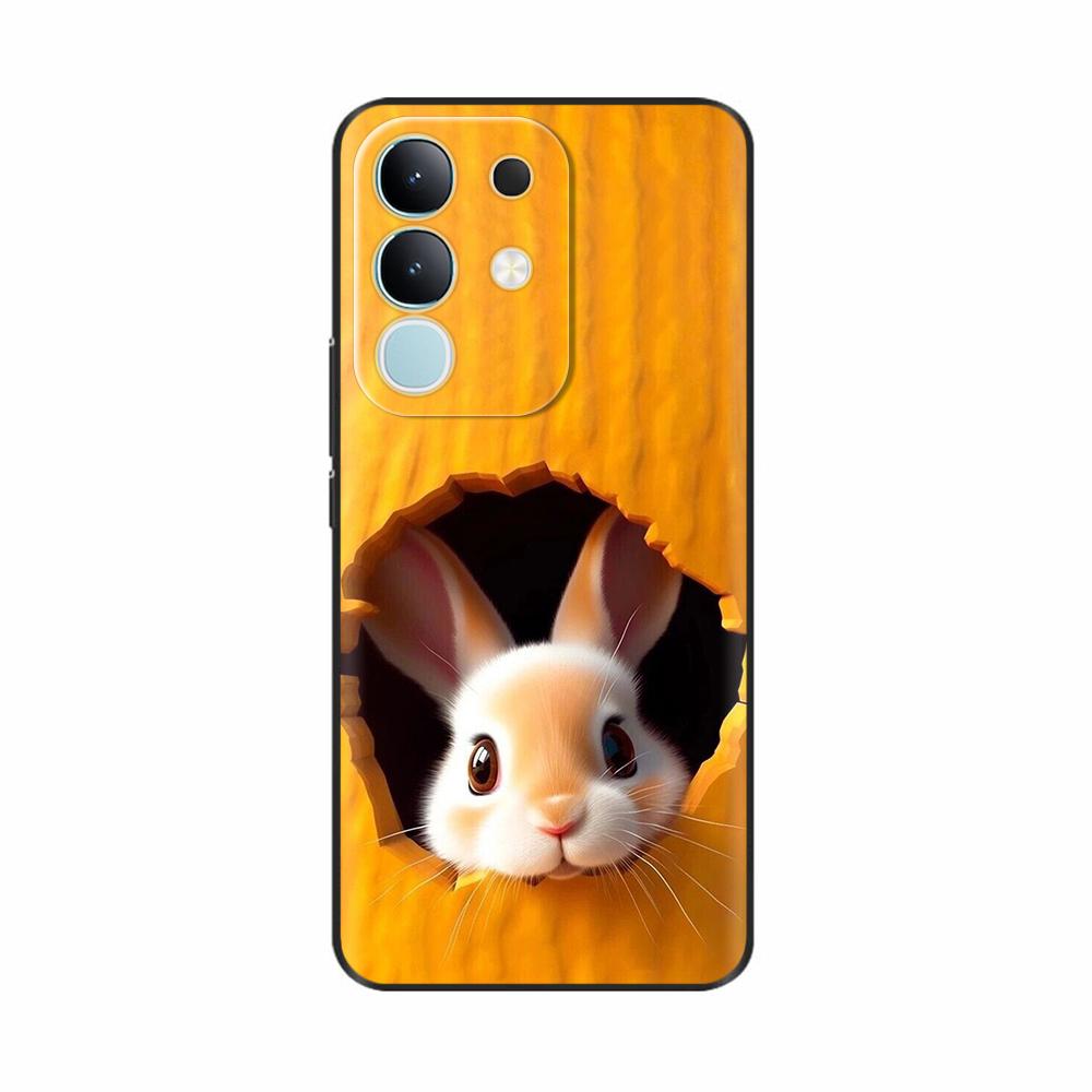 Pour Vivo Y29 4G Coque Mignon Panda Silicone Liquide Doux Étuis de Téléphone Pour Vivo Y29 4G Coques Y 29 Fundas Protection Dessin Animé Couverture Arrière