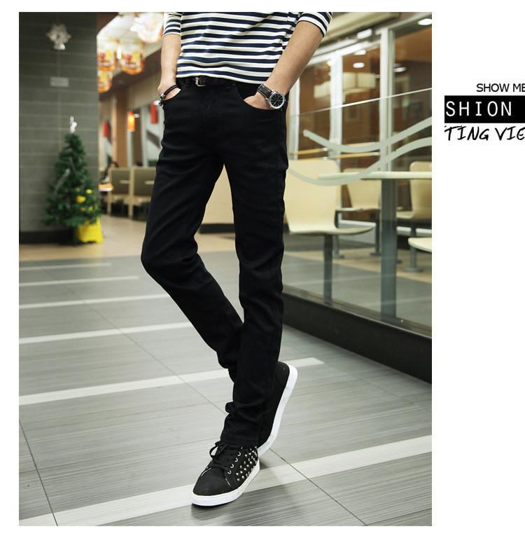 Black Jeans Cod Pants Pants Korean Casual Pants Men 2018 New Fashion Hot