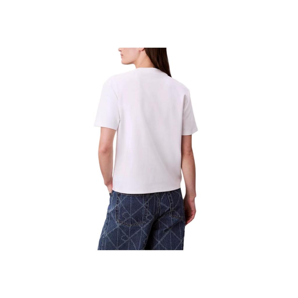 Calvin Klein Simple Round Neck Soft Comfortable Casual Short Sleeve T-Shirt Women tops 44D202G-YAA