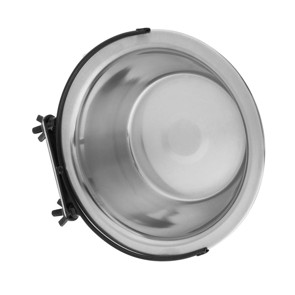 Dog Bowl Diner Dish Stainless Steel Hanging Medium Small Pet Puppy Cat Food Water Feeder L