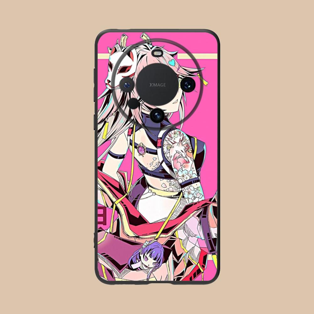 Fashion Tattoo Girl Mobile Phone Case for Huawei Mate 60 50 40 30 20 10 Pro Plus Lite E 5G Colorful Printing Cover Pretty Cover