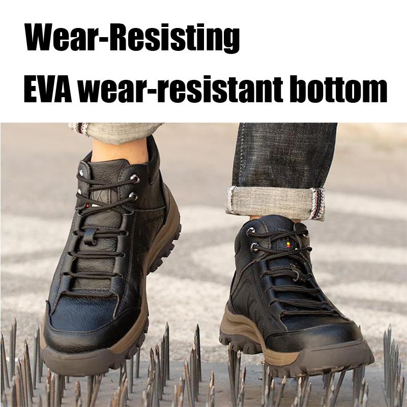 Labor Protection Shoes Men's Welder Shoes Steel Toe Anti-smashing and Puncture Prevention Men's Shoes Spark Resistant Safety Protection