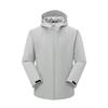 Elastischer Trenchcoat Herren Kapuze Locker Lässige Jacke Outdoor Sport Atmungsaktiv Bequem Einfarbig Mantel Damen