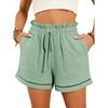 American Shiying Solid Texture Versatile High Waist Shorts Women 2025 Summer New Thin Breathable Casual Pants
