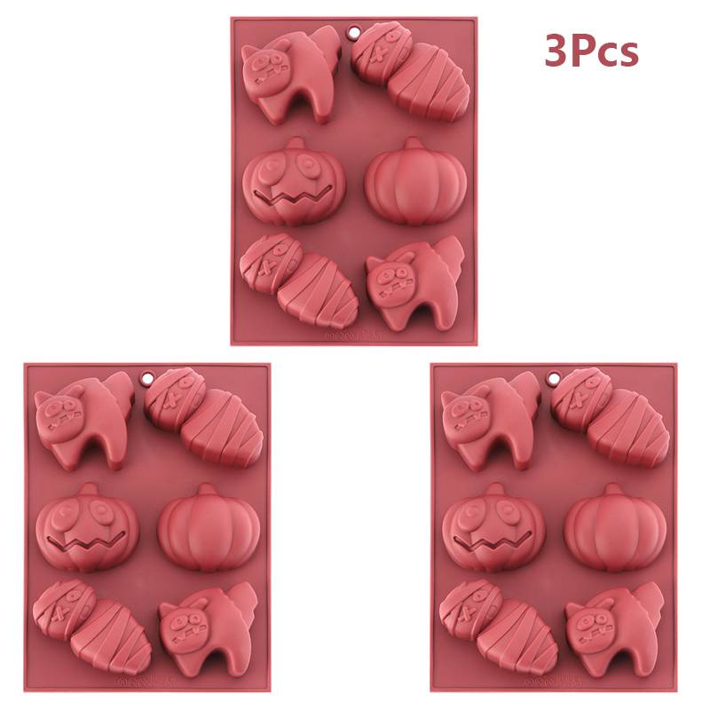 Halloween Silicone Cake Mold Creative Biscuit Pumpkin Cake Mold Ghost Doll Pumpkin Baking Mold Baking Tools Kitchen Accessories