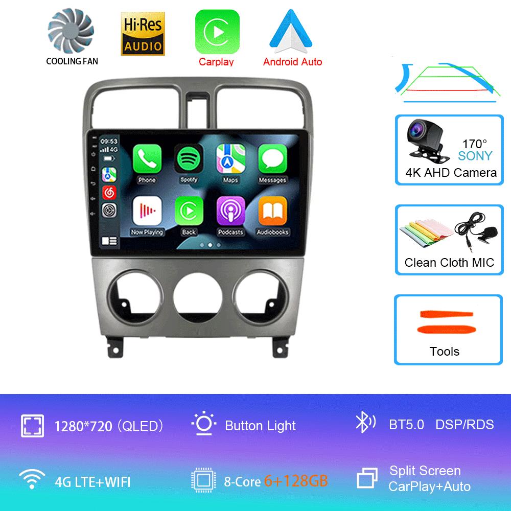 Android 14 For Subaru Forester Spoiler 2004 2005 2006 2007 2008 Radio Multimedia Video Player Navigation GPS WIFI BT DSP Stereo