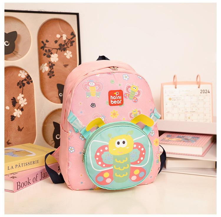 

School BagsChildren s bag cute cartoon backpack medium and large class children s removable two-piece back рожевий