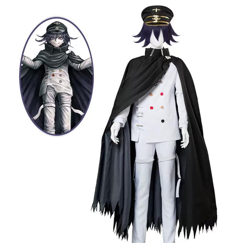 Uniforme Cosplay di Oma Kokichi di Danganronpa con Mantello, Costume Universale per Role Play Uomo & Donna