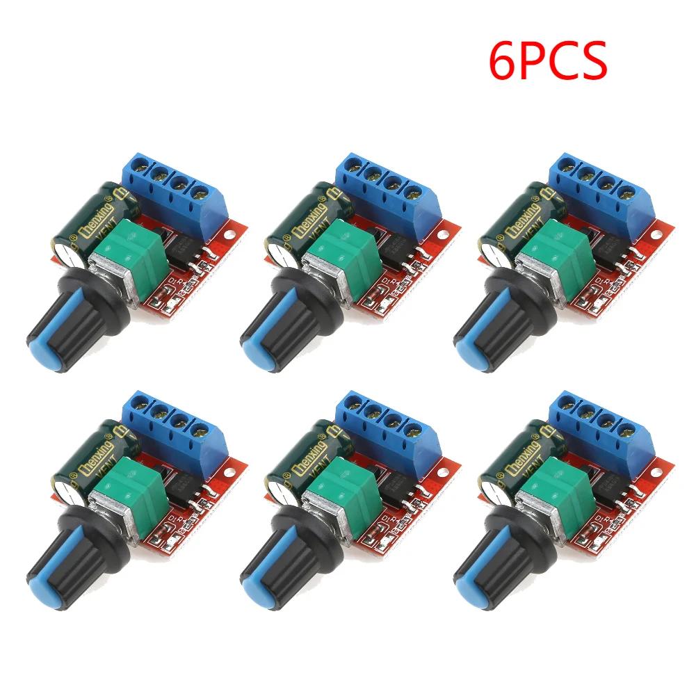 1-6pcs 5A 90W PWM 12V DC Motor Speed Controller Module DC-DC 4.5V-35V Low Voltage Motor Speed Controller Adjustable Drive Module