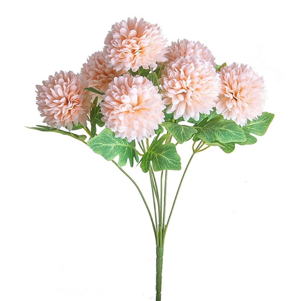 

Искусственные цветы Букет гортензии, свадебное украшение Искусственный цветок, 7-головый пучок Вышитые шары Декор для дома и комнаты Ваза шампанского