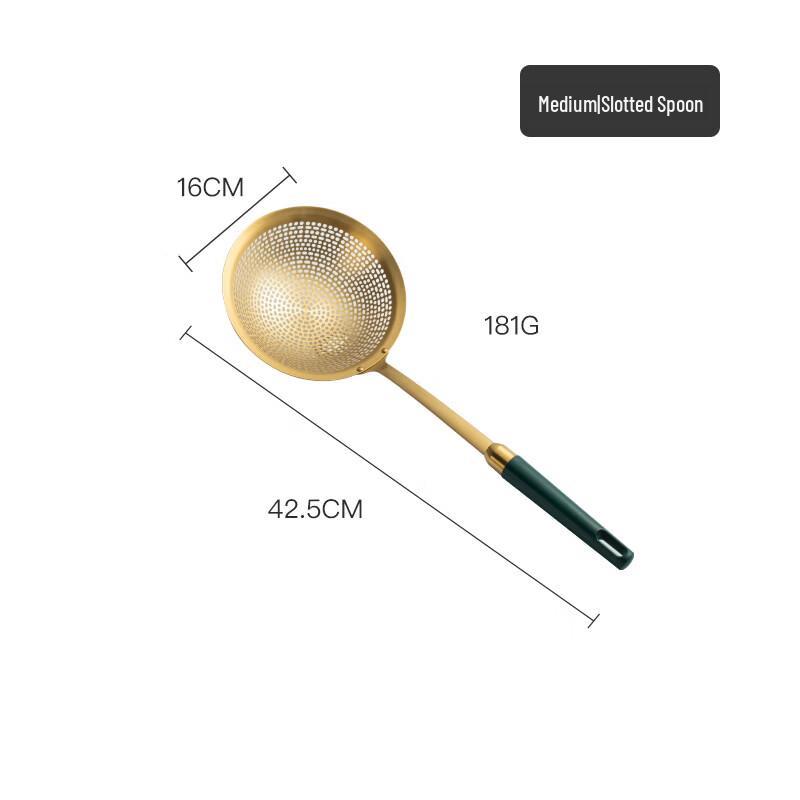 Zhi Shi Stainless Steel Long-Handle Hotpot & Frying Skimmer