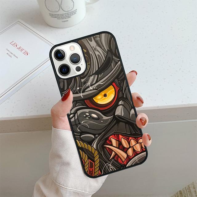 Samurai Demon Cool Phone Case For iPhone 17 Air 13 12 14 15 16  Cover For Apple 14 15 16 Pro Max Plus Coque