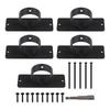Stainless Steel Brackets 12*5*4cm Black Rope Clamps Effortless Setup Elegant Outdoor Design Rust-Proof Coating
