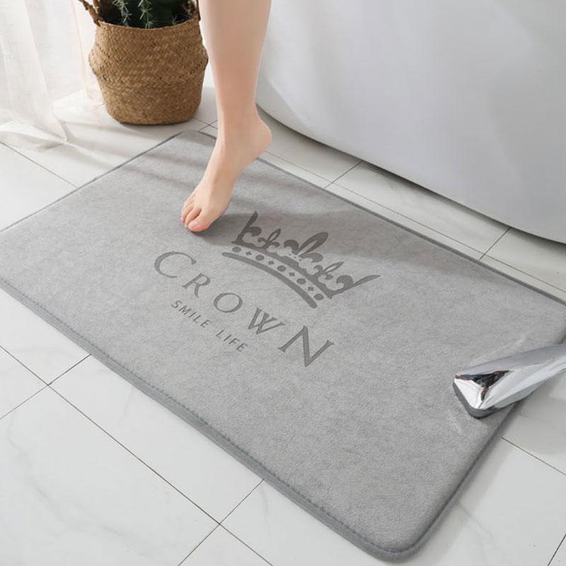 Bathroom Indoor Thickened Absorbent Floor Mat Area Rg Non-slip Floor Mat Toilet Kitchen Door Mat Bedroom Carpet Home Mat