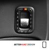 For Mercedes Benz W205 C180 C200 C300 C Class 2017-2026 Carbon Fiber Car Interior Rear Trunk Switch Button Trim Frame Stickers