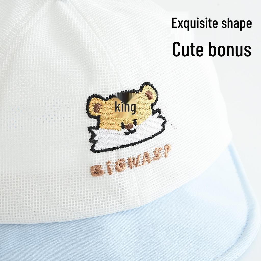 Adorable Cartoon Mesh Sun Hat for Kids